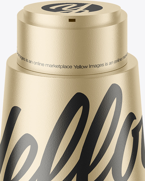Metallic Bottle Mockup PSD #2