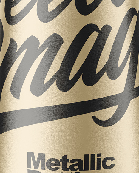 Metallic Bottle Mockup PSD #1