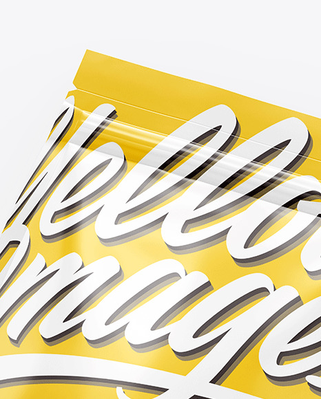 Glossy Stand Up Pouch Mockup PSD #2