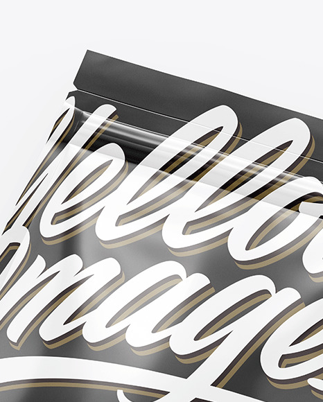 Glossy Stand Up Pouch Mockup PSD #7