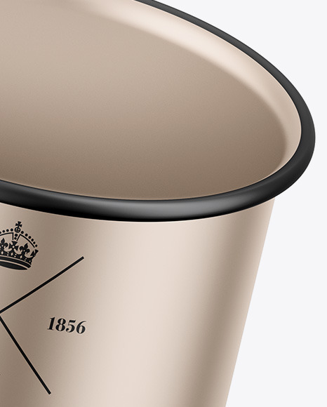Matte Metallic Cup Mockup PSD #1