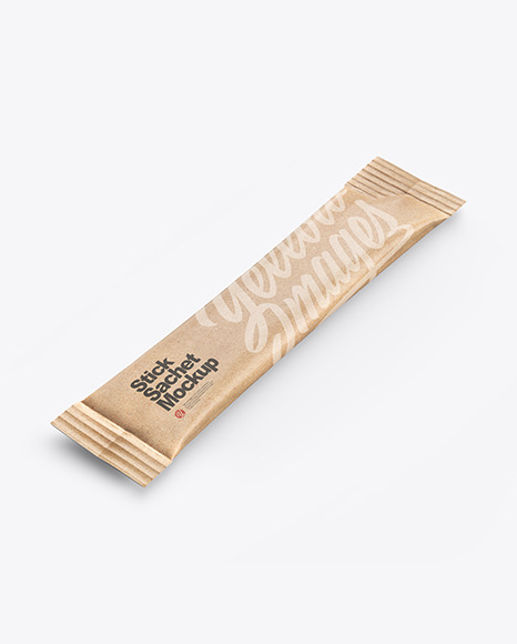 Kraft Stick Sachet Mockup