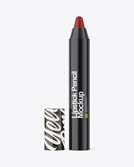 Glossy Lipstick Pencil Mockup