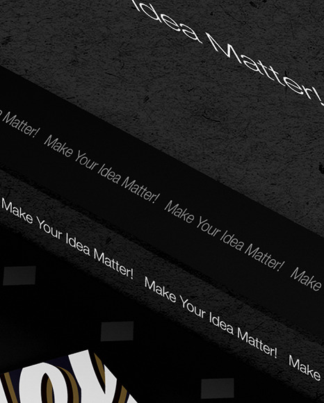 Kraft Paper Box with Business Cards Mockup PSD #1