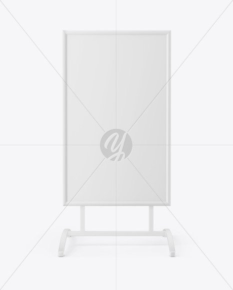 Matte Street Stand Mockup PSD #3