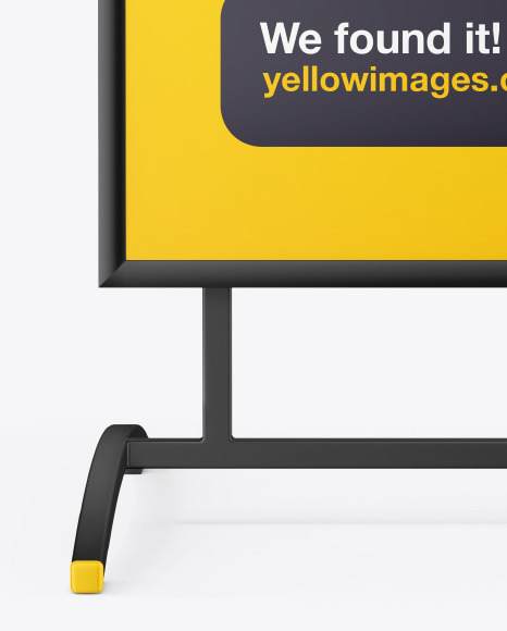 Matte Street Stand Mockup PSD #1