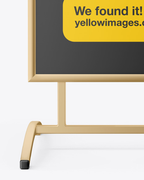 Metallic Street Stand Mockup PSD #1