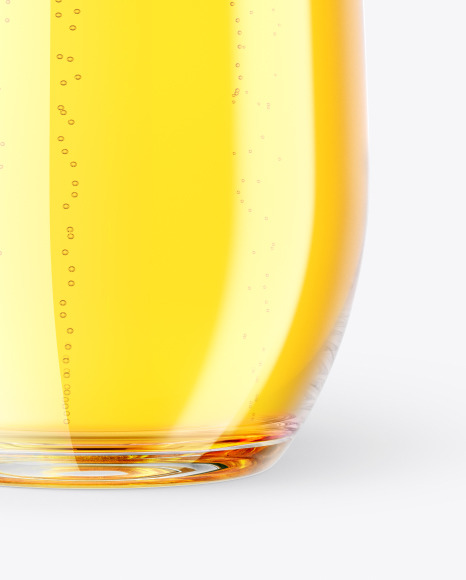 Stemless Flute Glass w  Pilsner Beer Mockup PSD #4