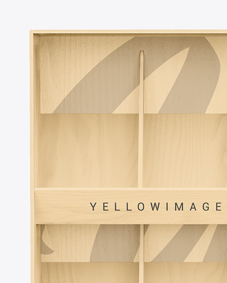 Wooden Display Stand Mockup PSD #2