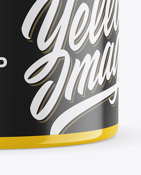 Glossy Plastic Cosmetic Jar Mockup PSD #1