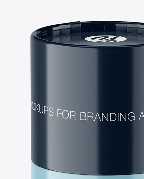 Glossy Paper Tube Mockup PSD #2