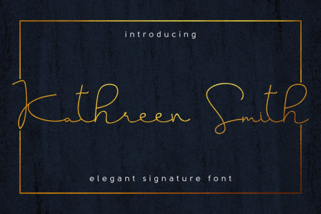 Kathreen Smith Handwriting Font