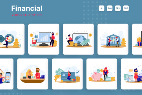 M249_Financial Illustration Pack