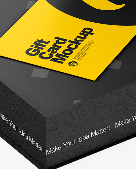 Kraft Paper Box with Business Cards Mockup PSD #2