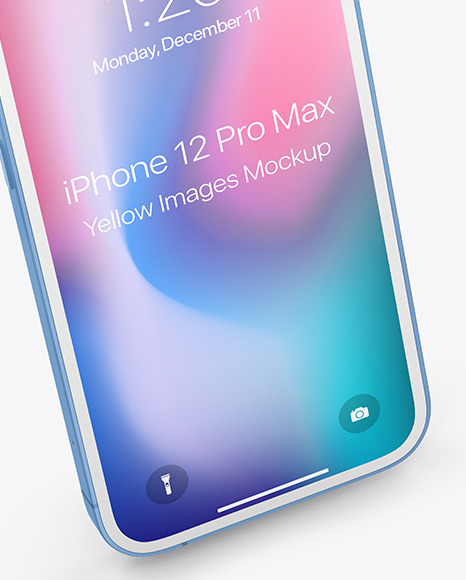 Clay Apple iPhone 12 Pro Max Mockup PSD #6