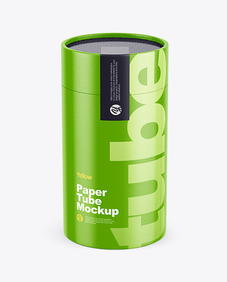 Download Glossy Tube Mockup In Tube Mockups On Yellow Images Object Mockups