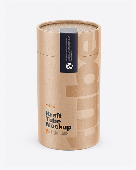 Kraft Tube Mockup PSD #2