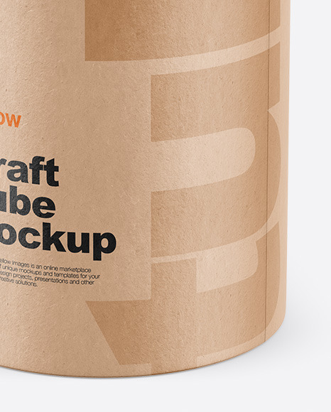 Kraft Tube Mockup PSD #5