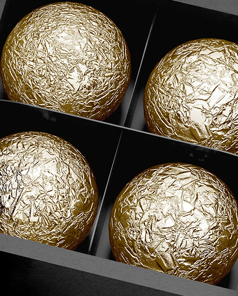 Kraft Paper Box of Chocolate Sweets Mockup PSD #2