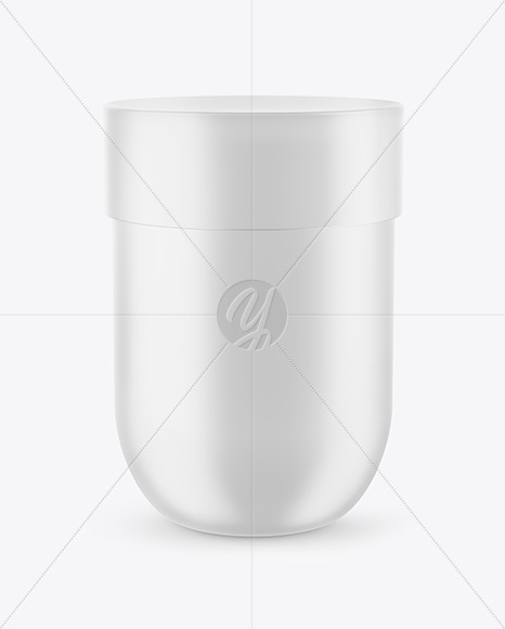 Matte Plastic Jar Mockup