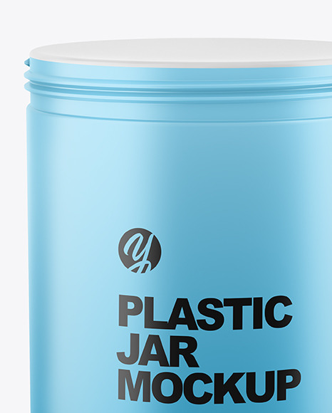 Matte Plastic Jar Mockup PSD #1