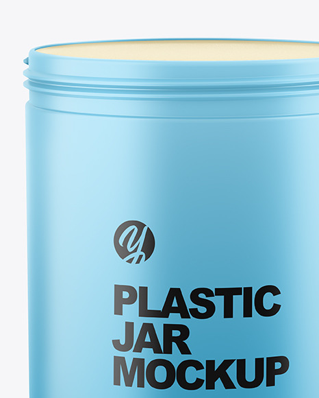 Matte Plastic Jar Mockup PSD #6