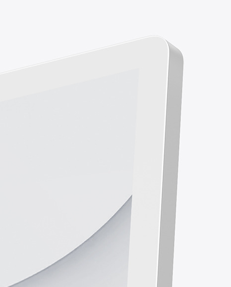 Silver iMac 24 Mockup PSD #1