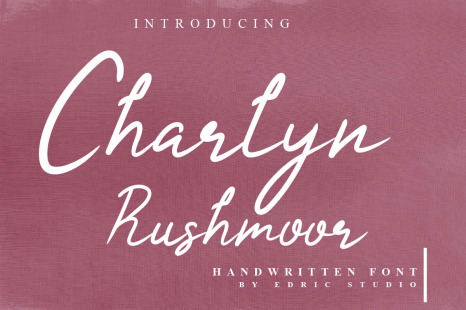Charlyn Rushmoor Calligraphy Font