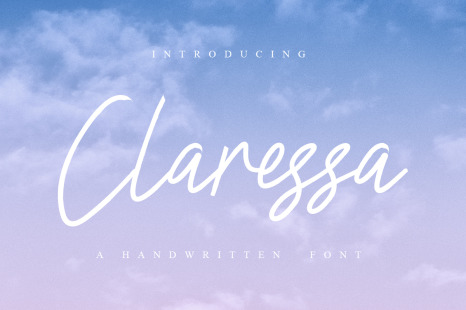 Claressa Signature Font