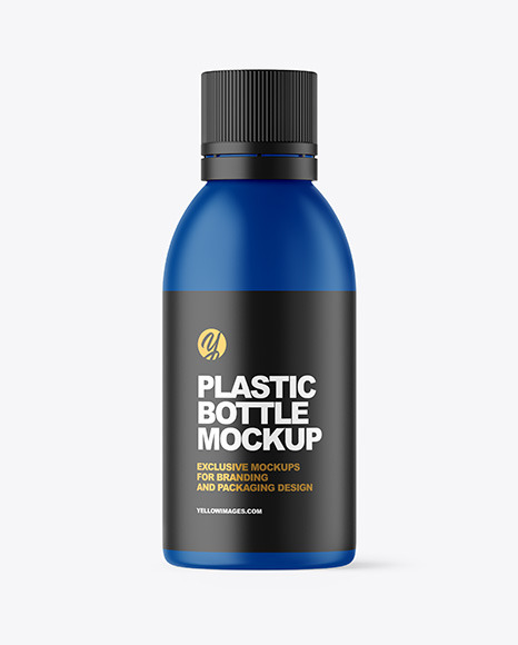 Matte Plastic Bottle Mockup