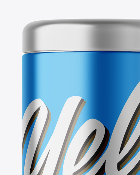 Round Metallic Tin Box Mockup PSD #1
