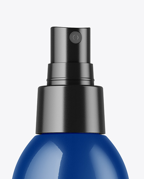 Glossy Spray Bottle Mockup PSD #6