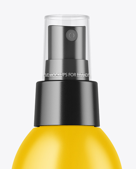 Matte Spray Bottle Mockup PSD #1