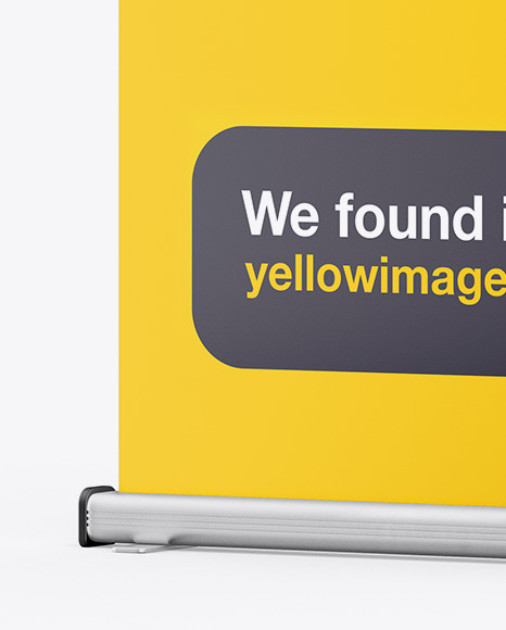 Roll up Banner Mockup PSD #1