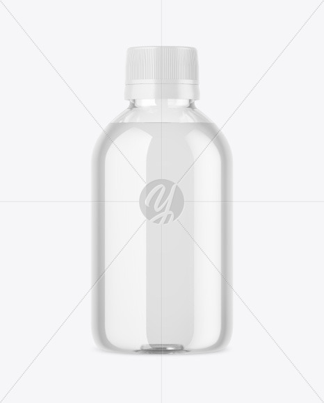 Clear Glass Bottle Mockup PSD #1