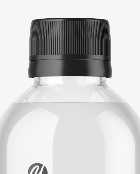 Clear Glass Bottle Mockup PSD #3