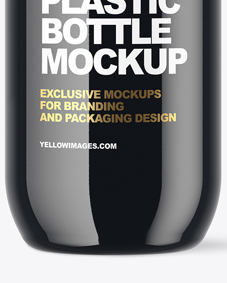 Clear Plastic Bottle with Dark Drink Mockup PSD #7