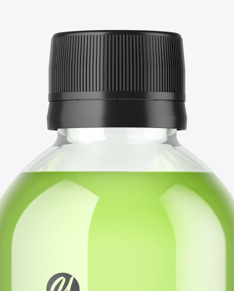 Clear Glass Bottle Mockup PSD #2