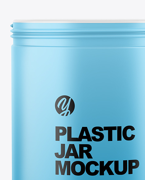 Matte Plastic Jar Mockup PSD #1