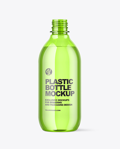 Colored Plastic Bottle Mockup PSD #2