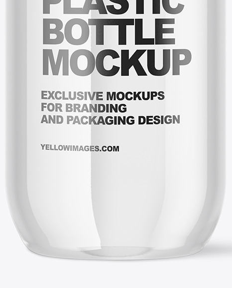 Clear Plastic Water Bottle Mockup PSD #7