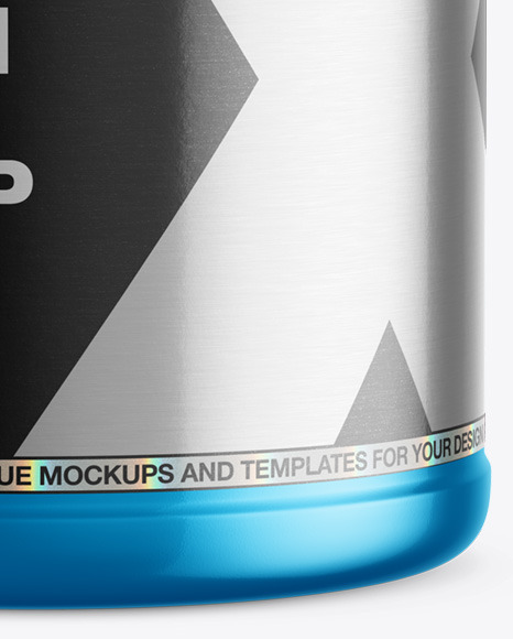 Metallic Protein Jar Mockup PSD #4