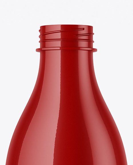 Glossy Plastic Bottle Mockup PSD #6
