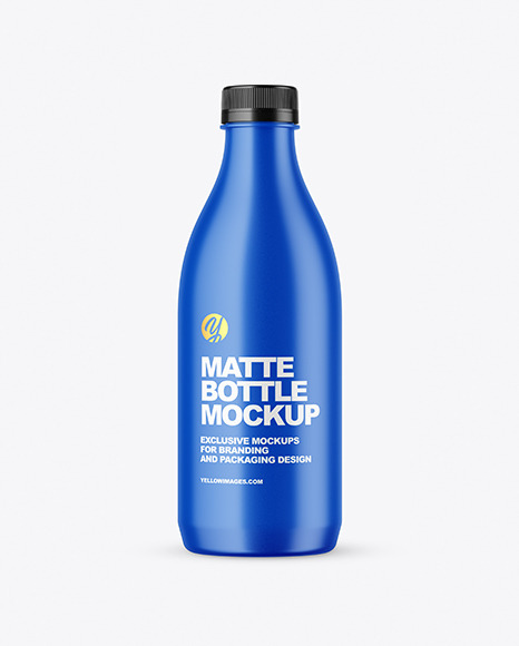 Matte Plastic Bottle Mockup