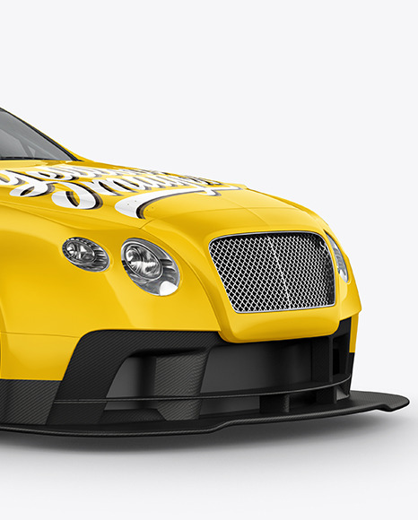 Sport Car Mockup   Half Side View PSD #6
