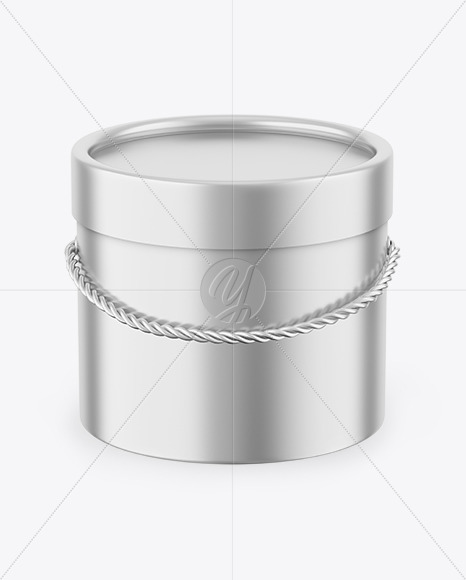 Download Metallic Round Gift Box Mockup In Box Mockups On Yellow Images Object Mockups