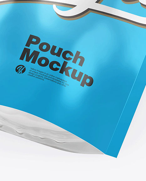 Download Glossy Metallic Stand Up Pouch Mockup In Pouch Mockups On Yellow Images Object Mockups