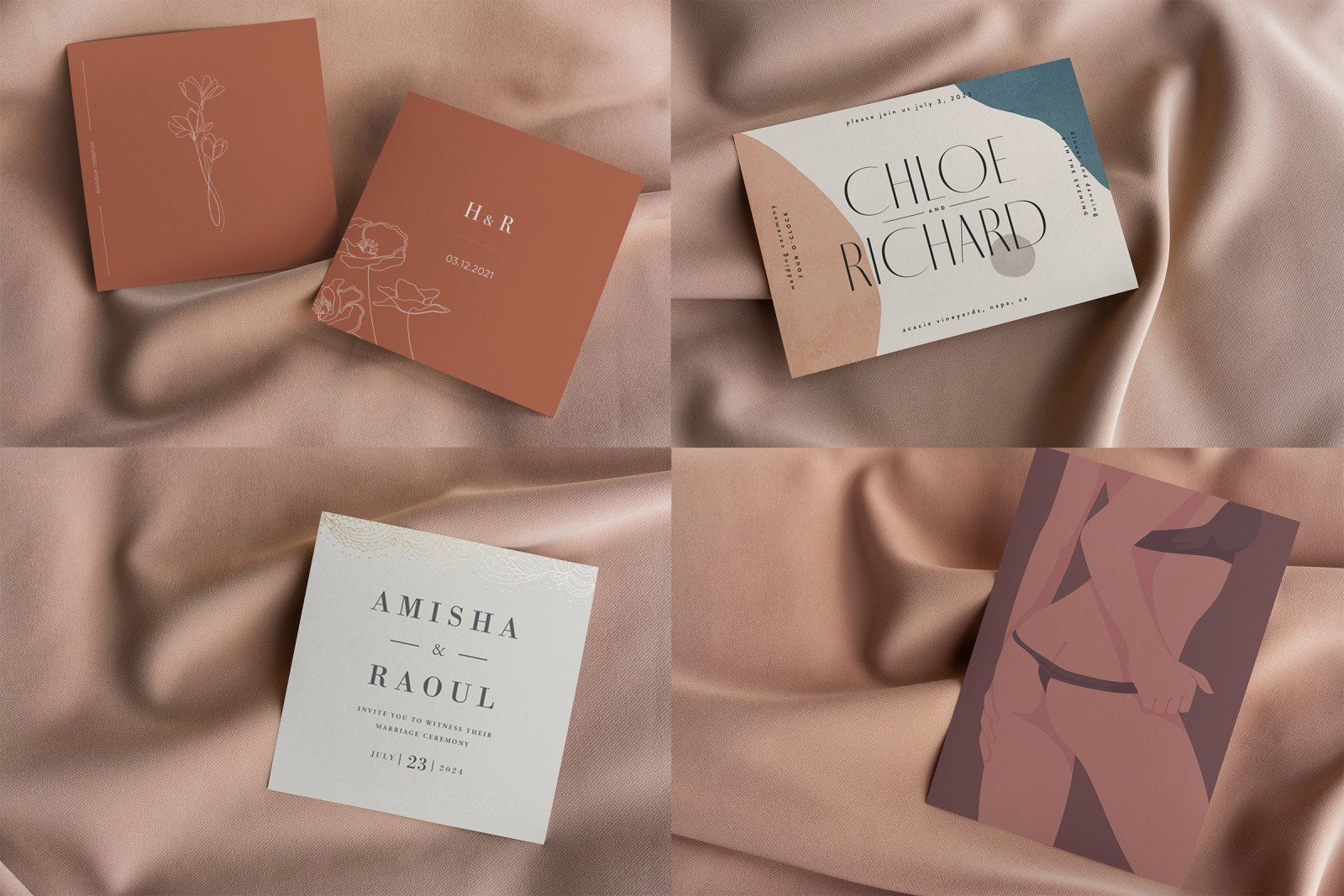 5x7 Card / Postcard MockUps in Stationery Mockups on