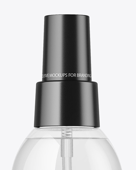 Clear Spray Bottle Mockup PSD #2