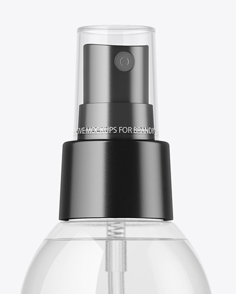 Clear Spray Bottle Mockup PSD #1